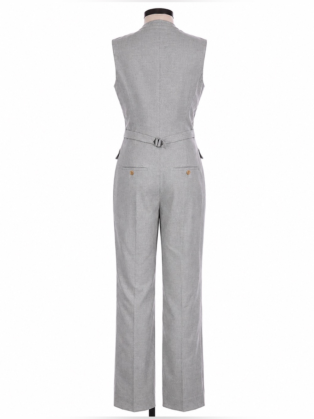 Ralph Lauren Collection Purple Label Wool Jumpsuit Tuxedo Vest Pants Suit Gray 0 - Picture 3 of 5
